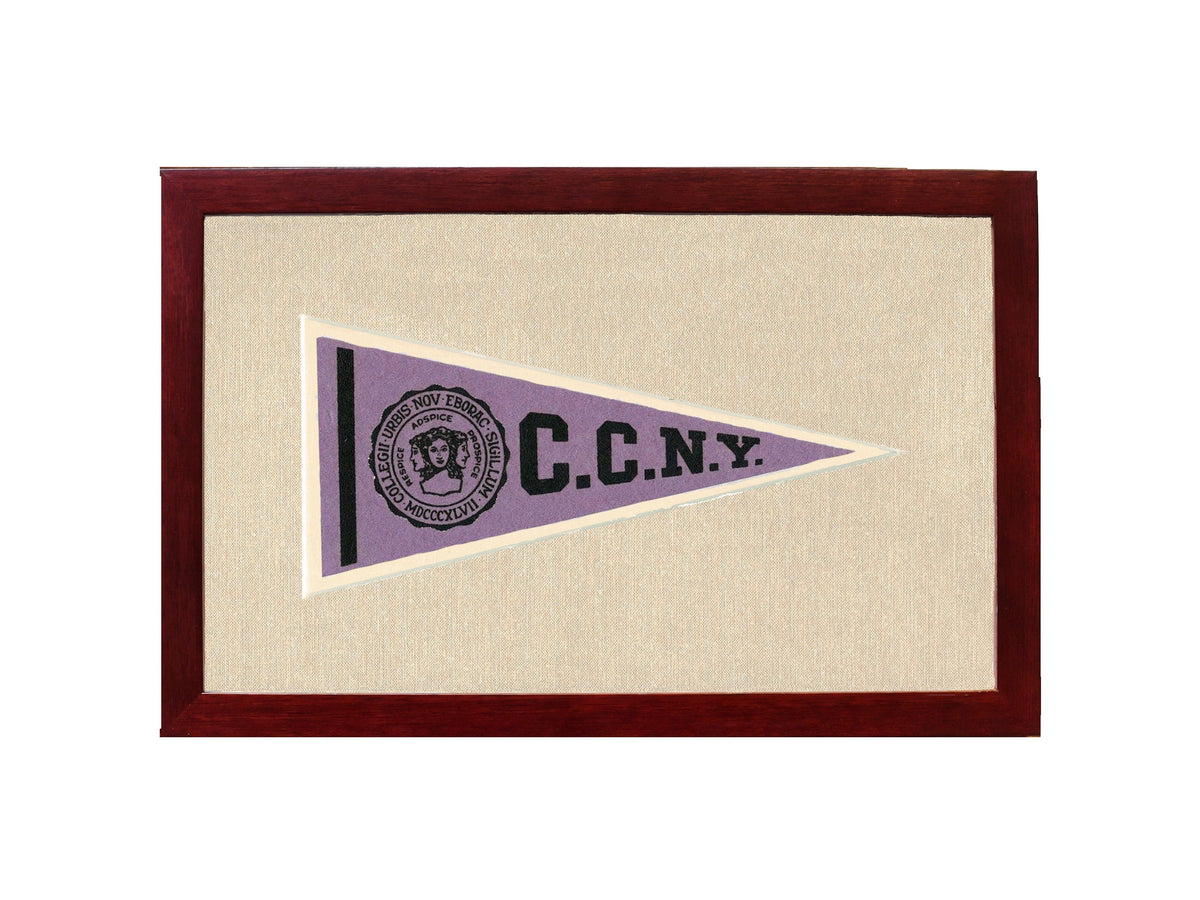 Americana Memories Vintage Pennants and Memorabilia Vintage City College of New York Pennant