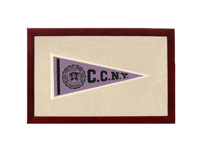 Americana Memories Vintage Pennants and Memorabilia Vintage City College of New York Pennant