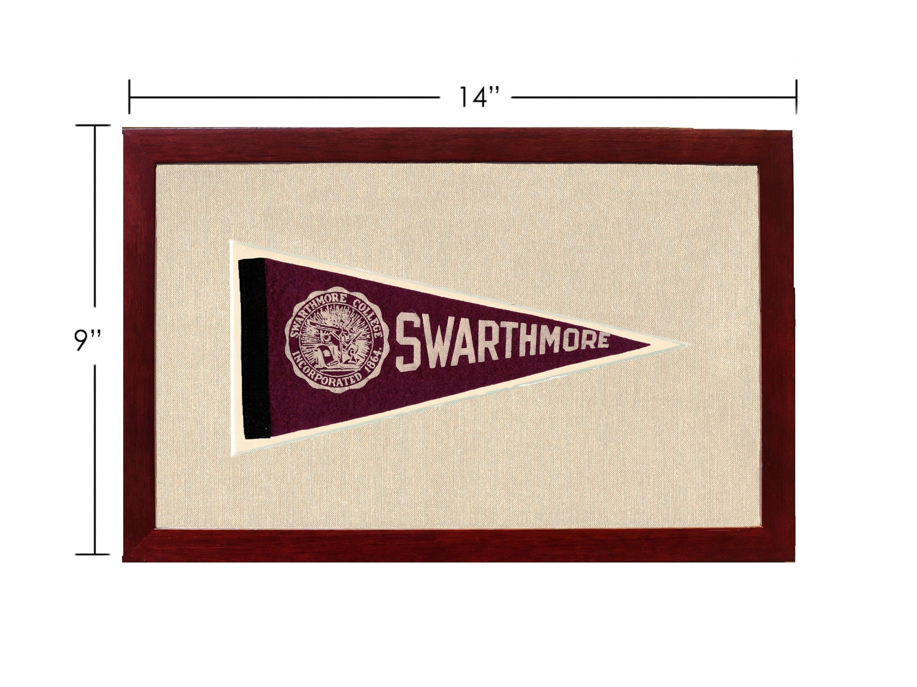 Americana Memories Vintage Pennants and Memorabilia Vintage Swarthmore College Pennant