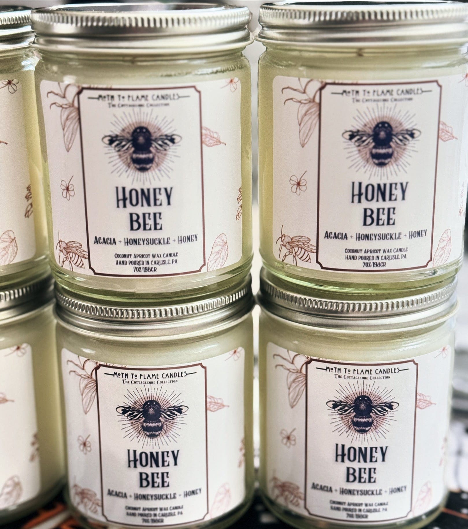 Moth to Flame Candles Honey Bee – 7 oz Candle
