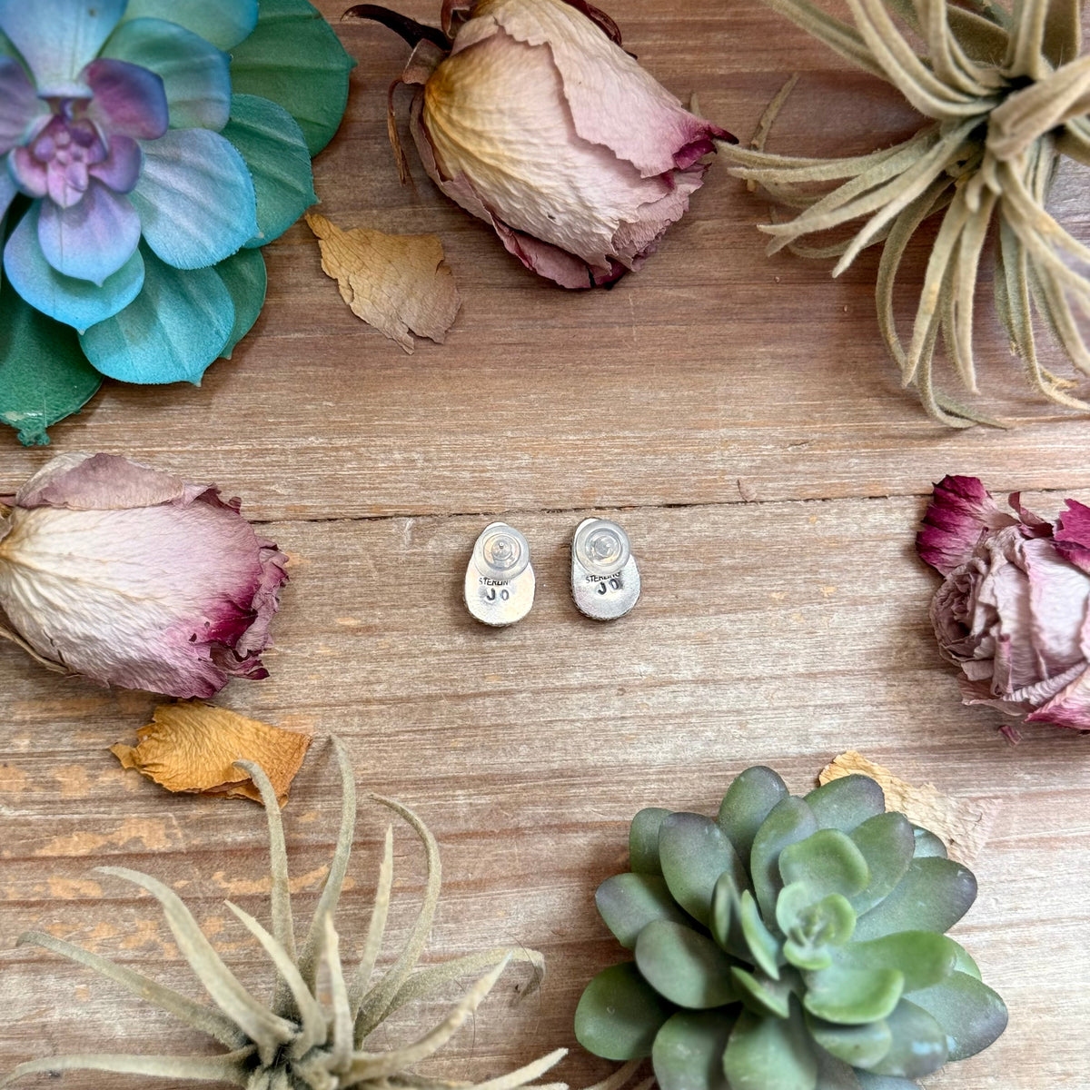 Sonoran Gold Turquoise Stud Earrings by Jason Ogg