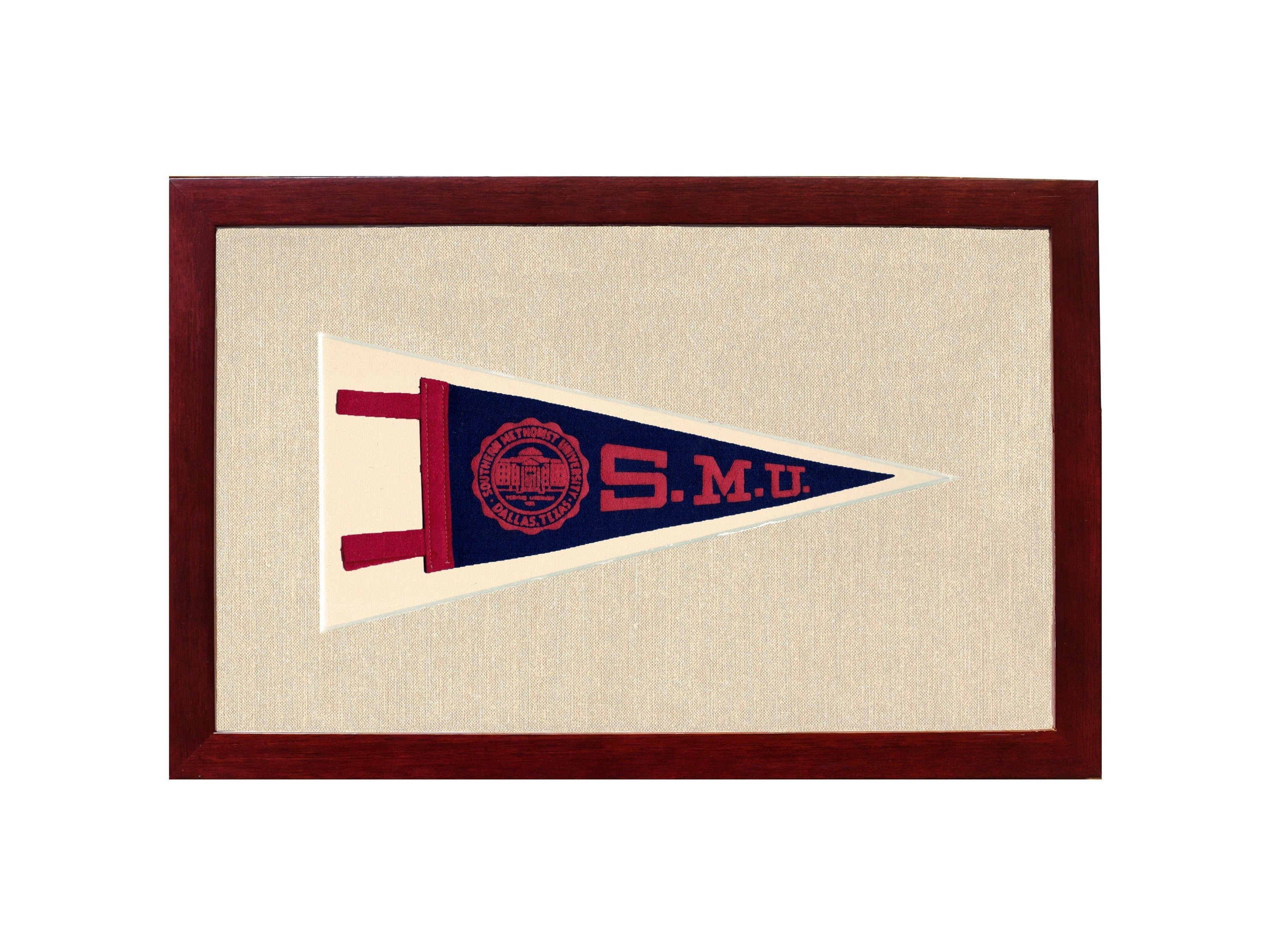 Americana Memories Vintage Pennants and Memorabilia Vintage Southern Methodist University Pennant
