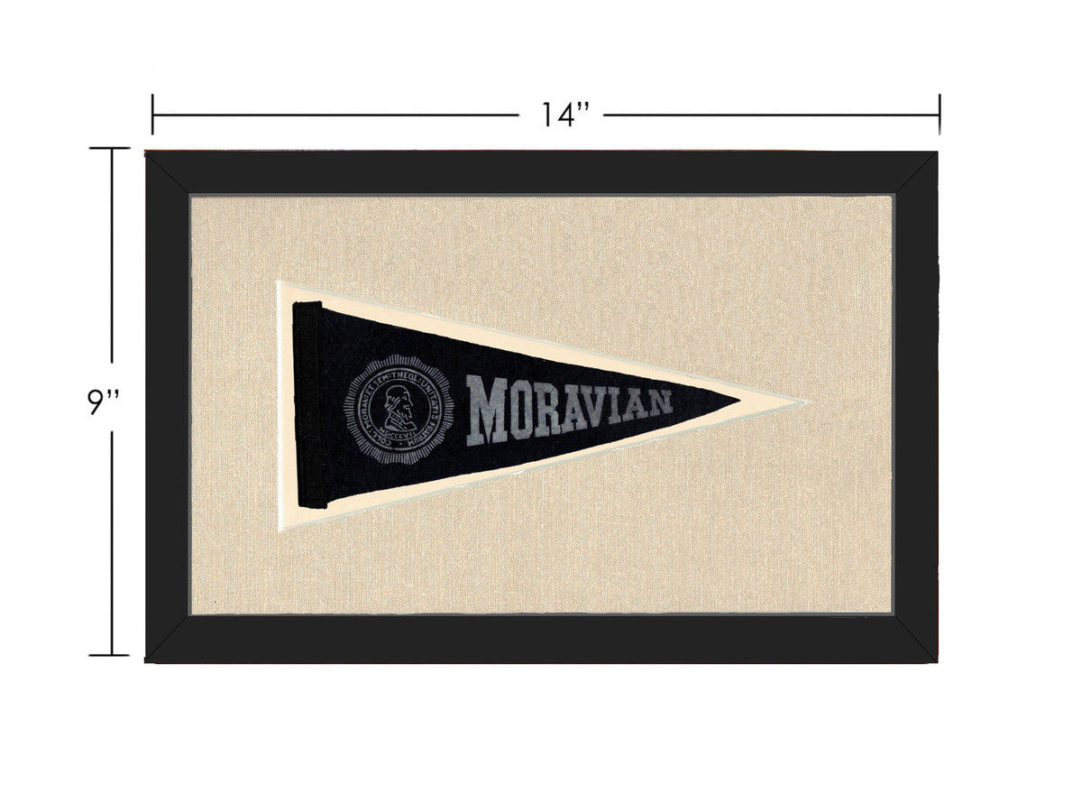 Americana Memories Vintage Pennants and Memorabilia Vintage Moravian University Pennant