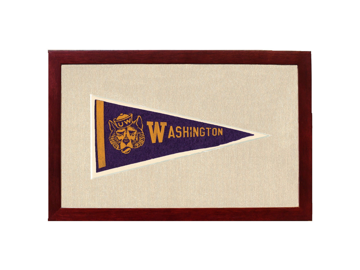 Americana Memories Vintage Pennants and Memorabilia Vintage University of Washington Pennant