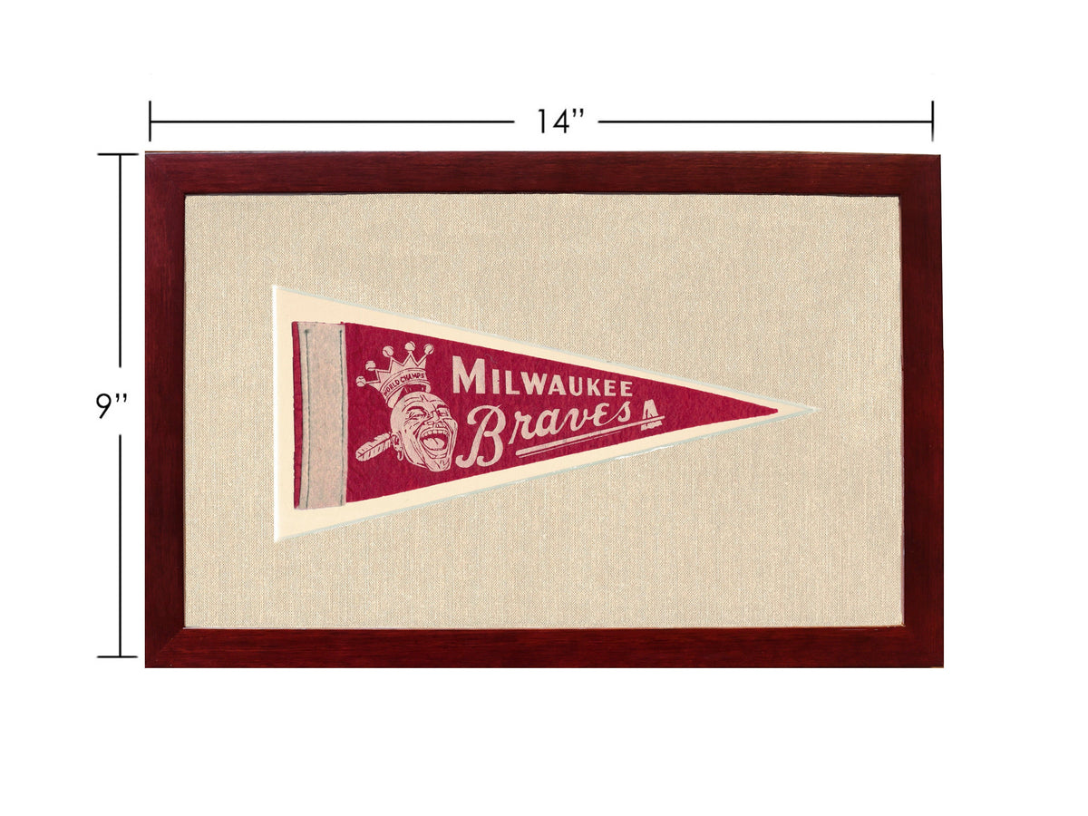 Vintage Milwaukee Braves Pennant