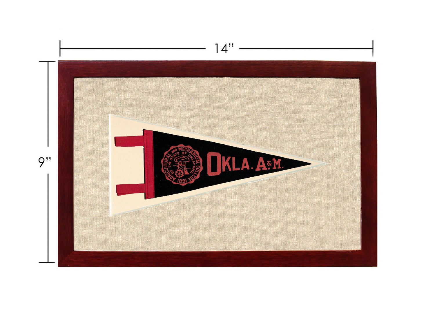Vintage Oklahoma A&amp;M Pennant
