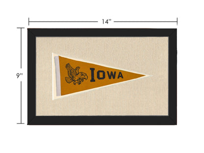 Americana Memories Vintage Pennants and Memorabilia Vintage University of Iowa Pennant