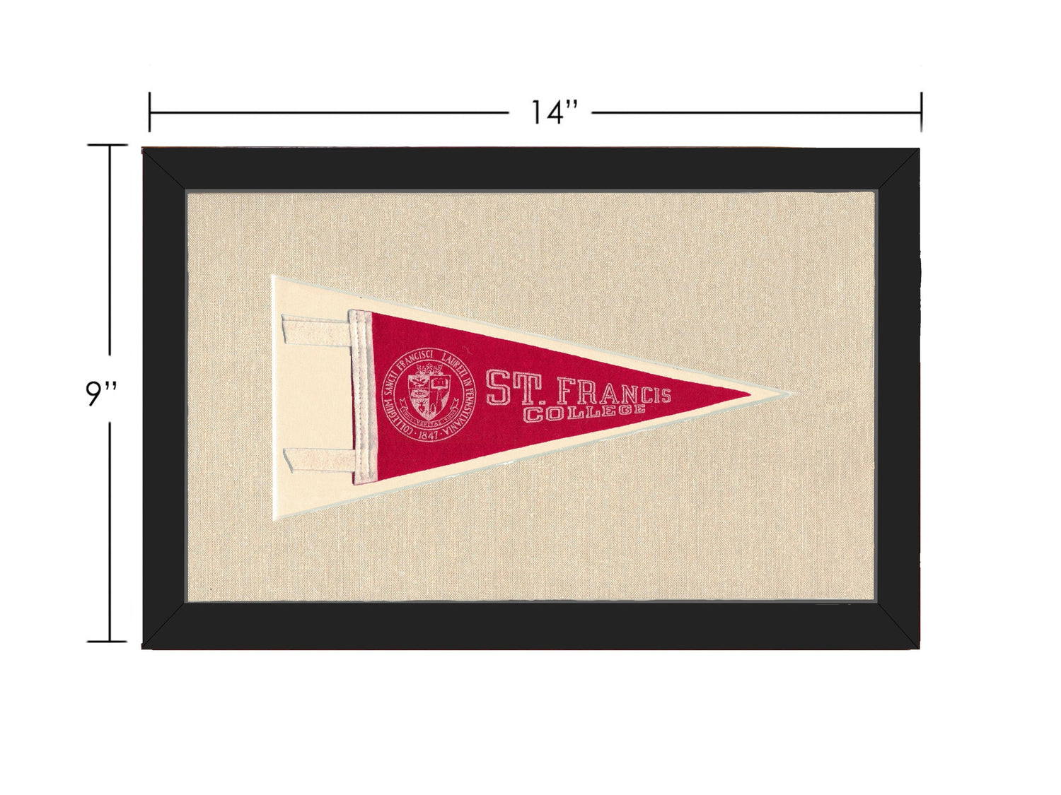 Americana Memories Vintage Pennants and Memorabilia Vintage St Francis College Pennant