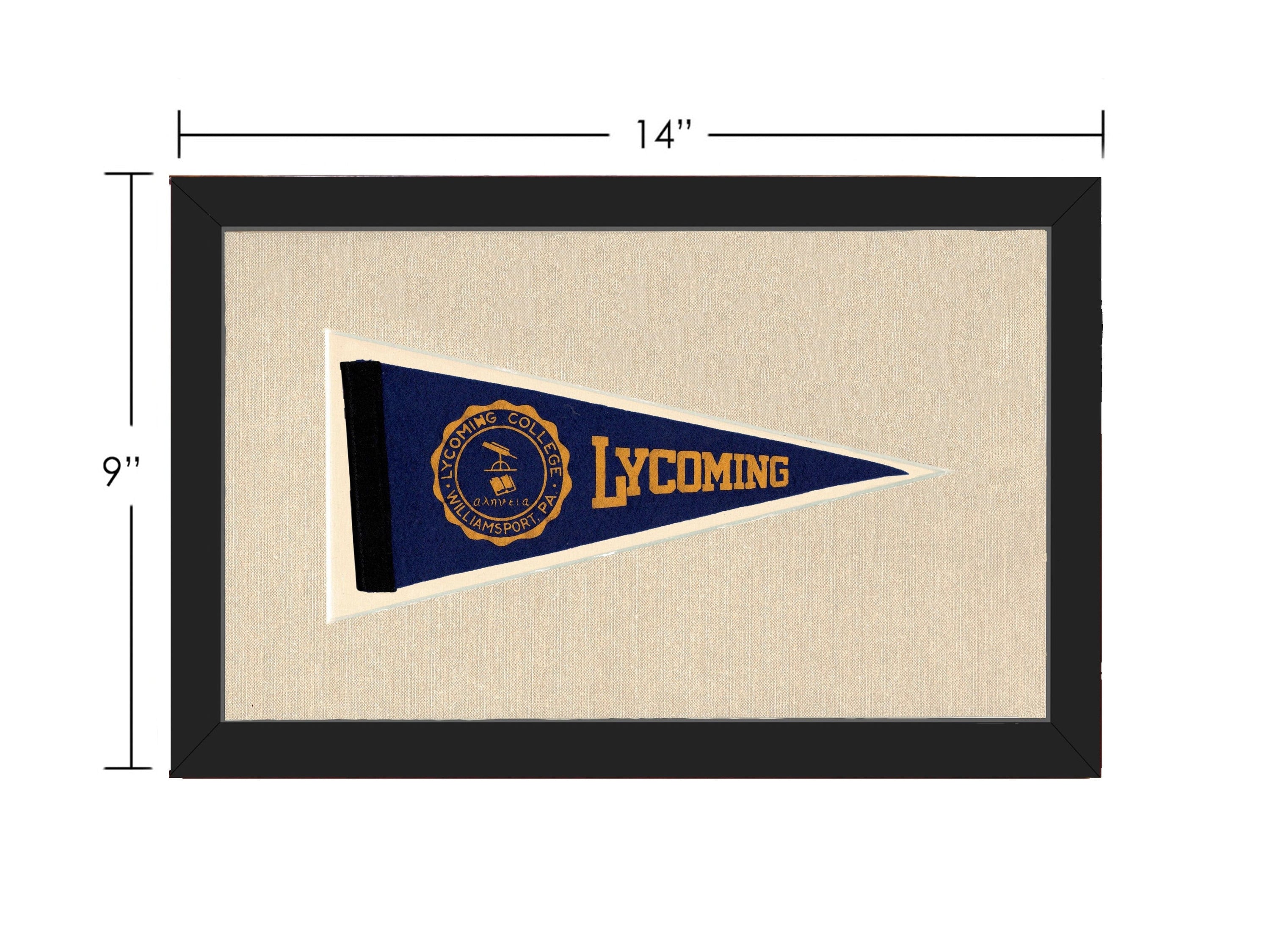 Americana Memories Vintage Pennants and Memorabilia Vintage Lycoming College Pennant