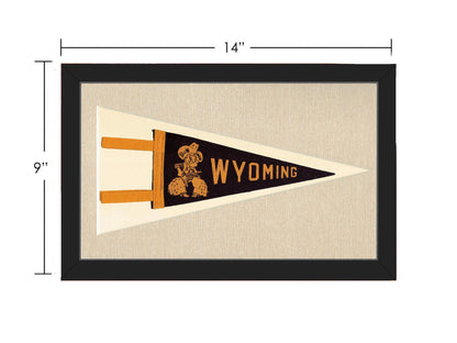 Vintage University of Wyoming Pennant