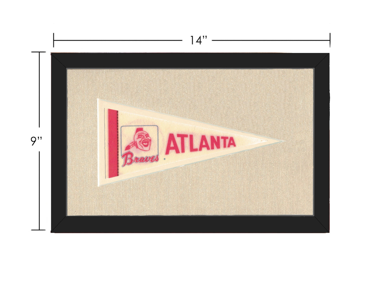 Americana Memories Vintage Pennants and Memorabilia Vintage Atlanta Braves Pennant