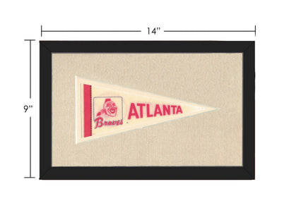 Americana Memories Vintage Pennants and Memorabilia Vintage Atlanta Braves Pennant