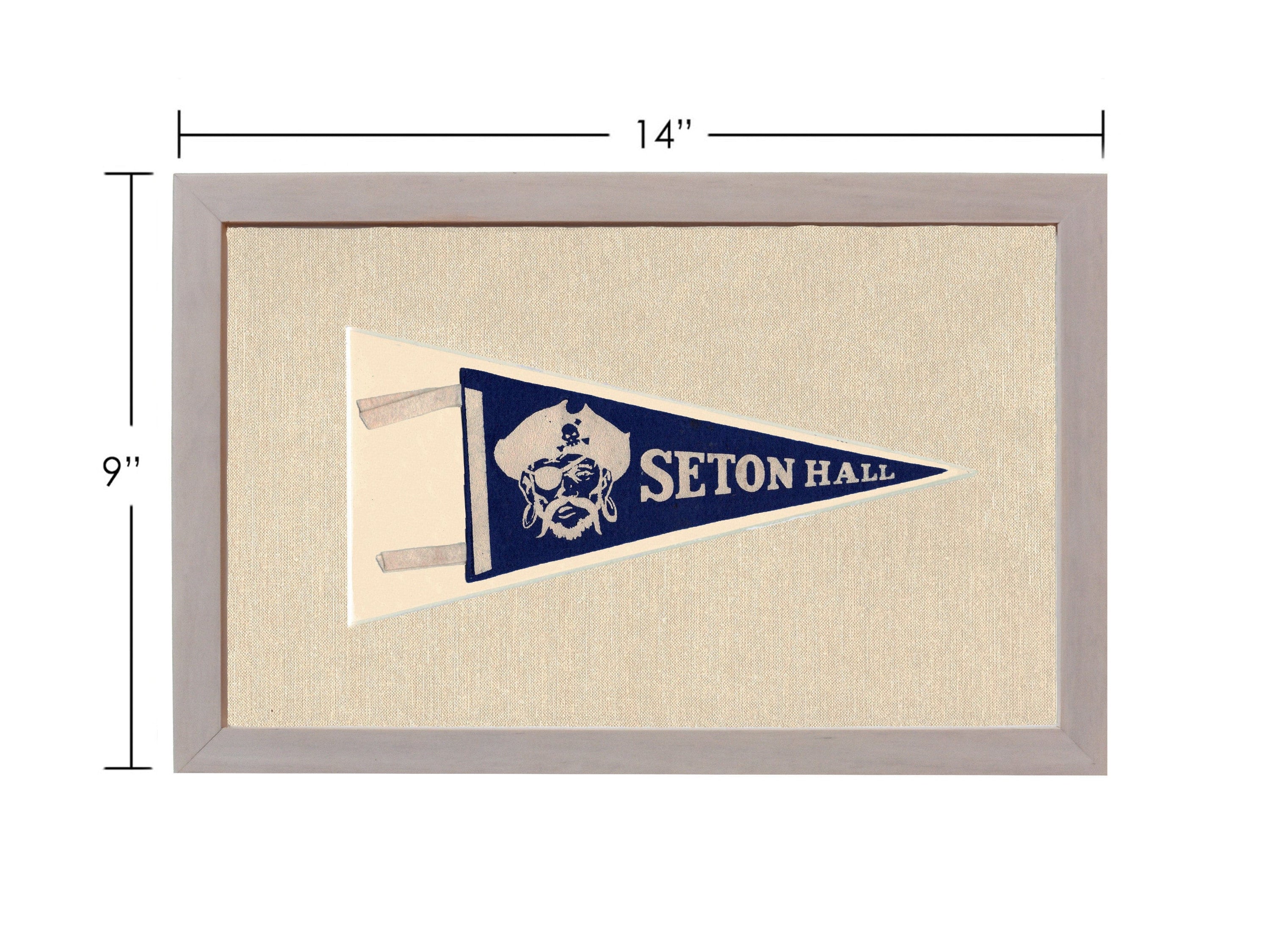 Americana Memories Vintage Pennants and Memorabilia Vintage Seton Hall University Pennant