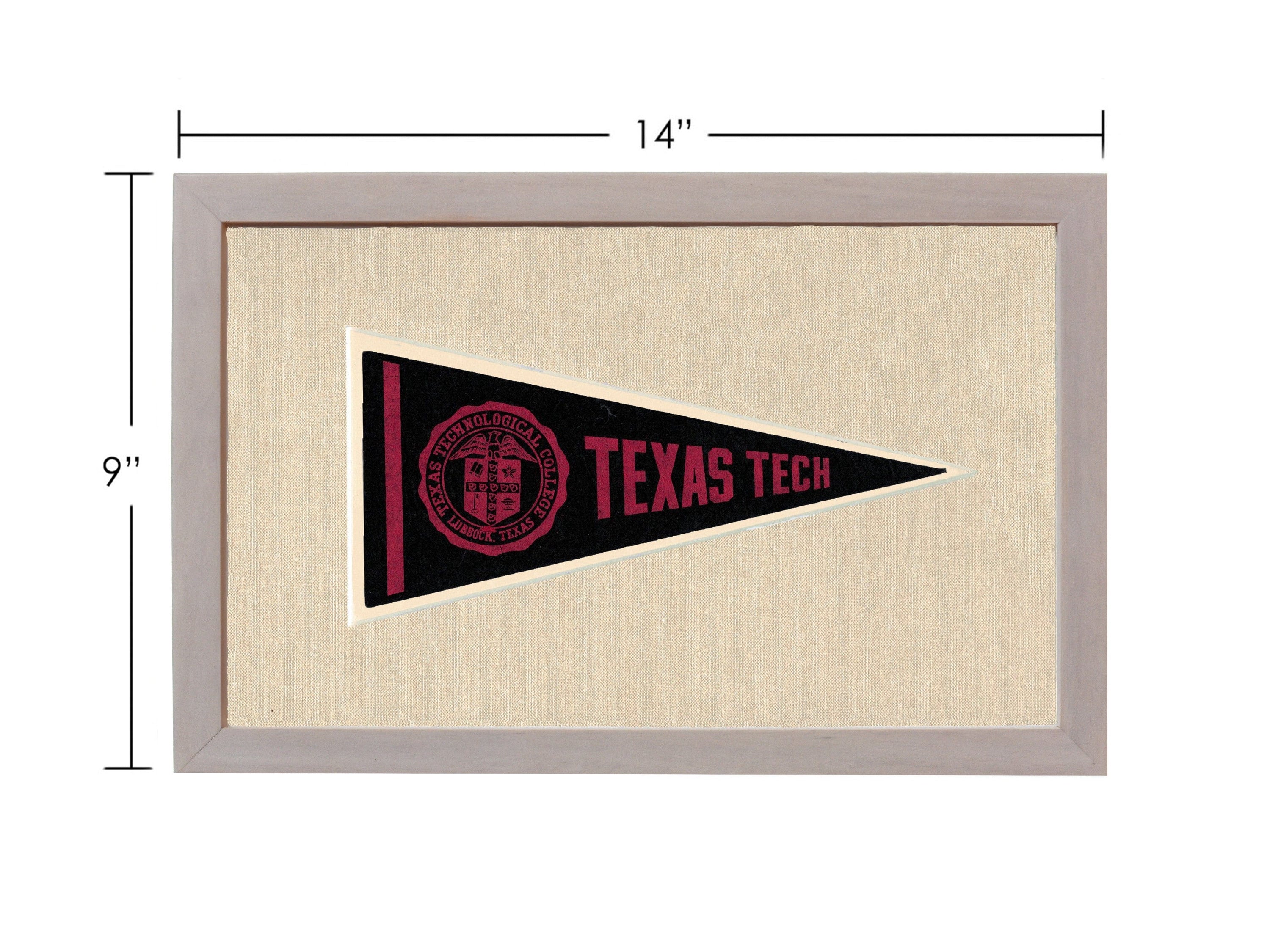 Americana Memories Vintage Pennants and Memorabilia Vintage Texas Tech Pennant