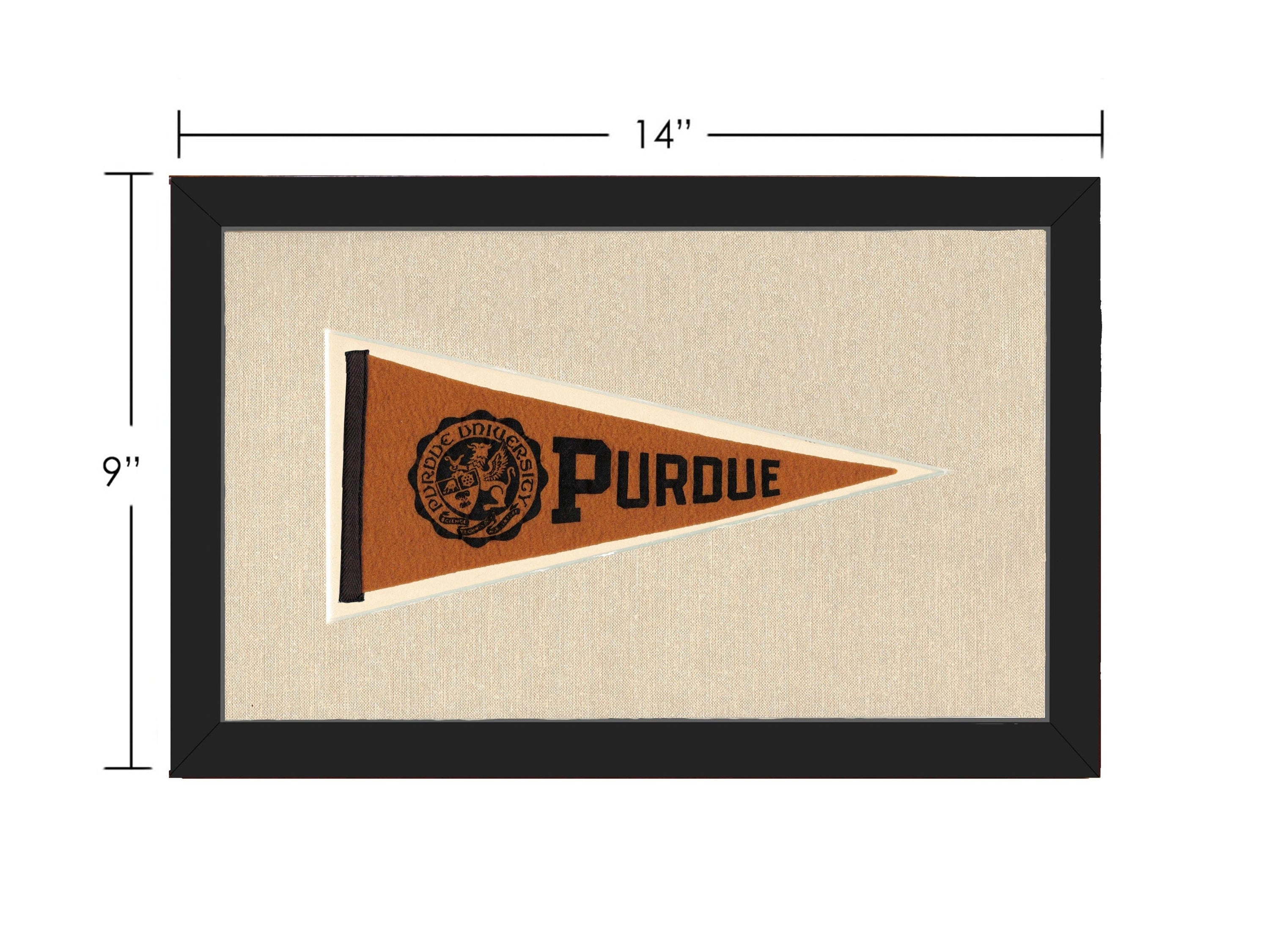 Americana Memories Vintage Pennants and Memorabilia Vintage Purdue Pennant