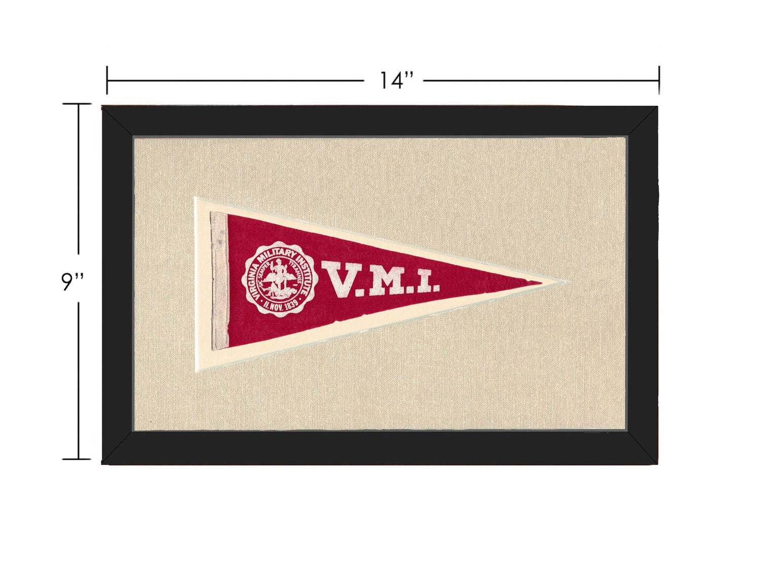 Americana Memories Vintage Pennants and Memorabilia Vintage Virginia Military Institute Pennant