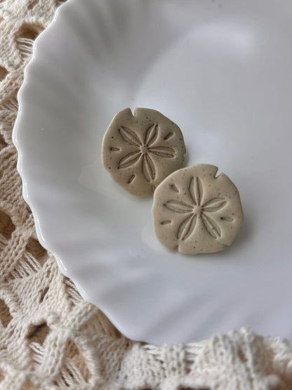 Shop Something Earthy Sand Dollar Statement Studs