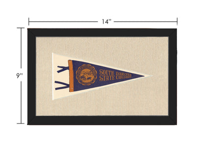 Americana Memories Vintage Pennants and Memorabilia Vintage South Dakota State College Pennant