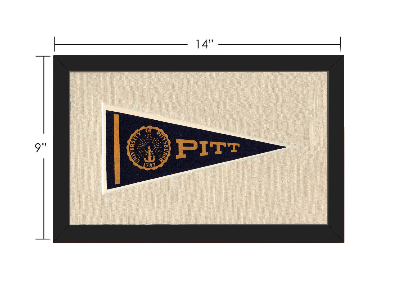 Vintage University of Pittsburgh Pennant