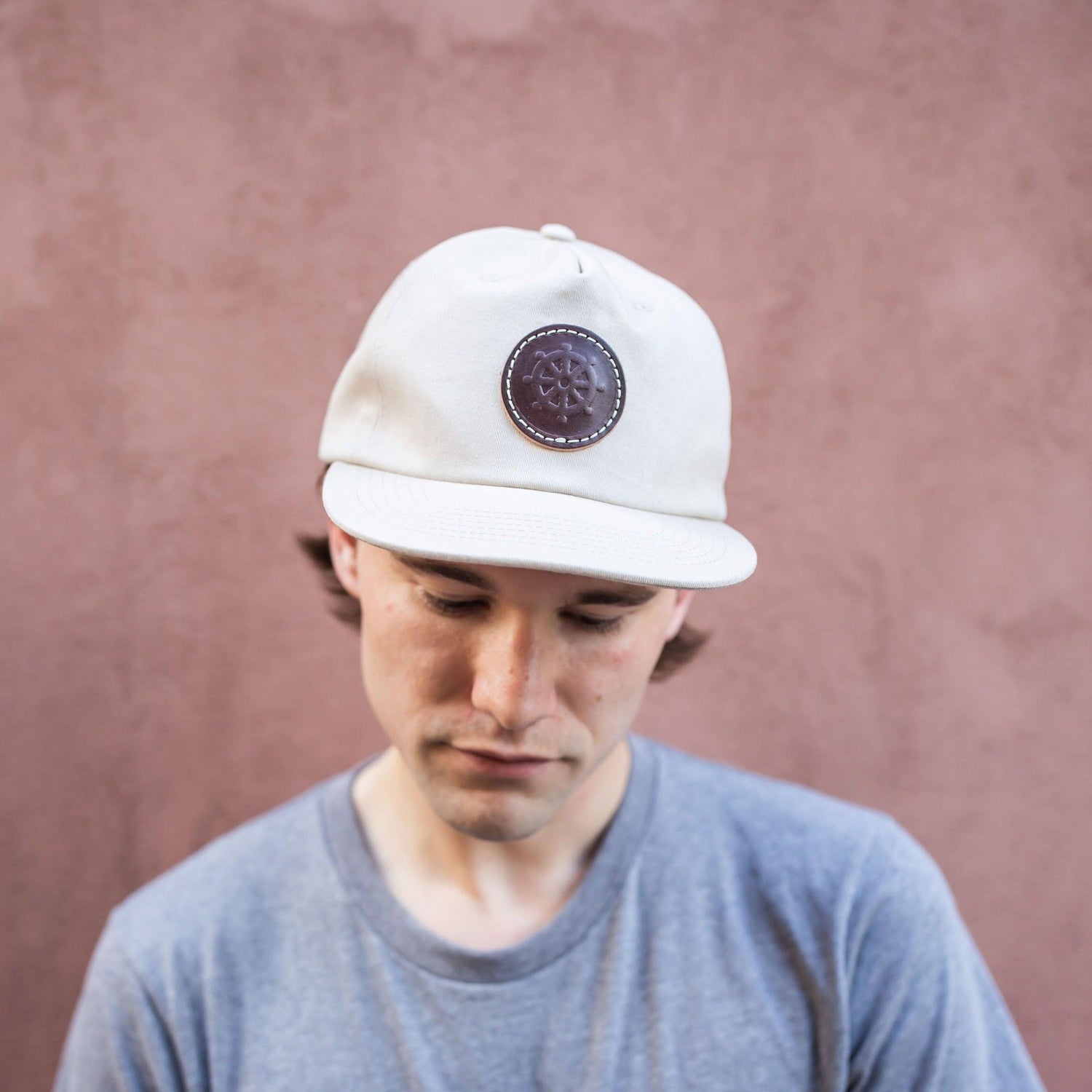 The Local Branch Curbstone Camp Hat Tan - Ships Wheel - USA Made