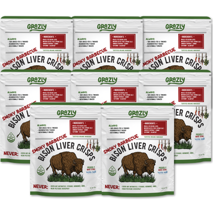 Bison Liver Crisps - 100% Grass-Fed/Finished - My American Goods