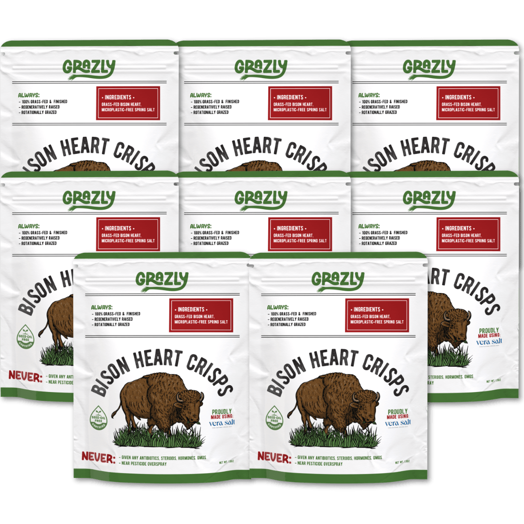 Bison Heart Crisps - 100% Grass-Fed/Finished