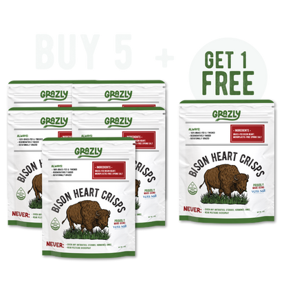 Bison Heart Crisps - 100% Grass-Fed/Finished - My American Goods