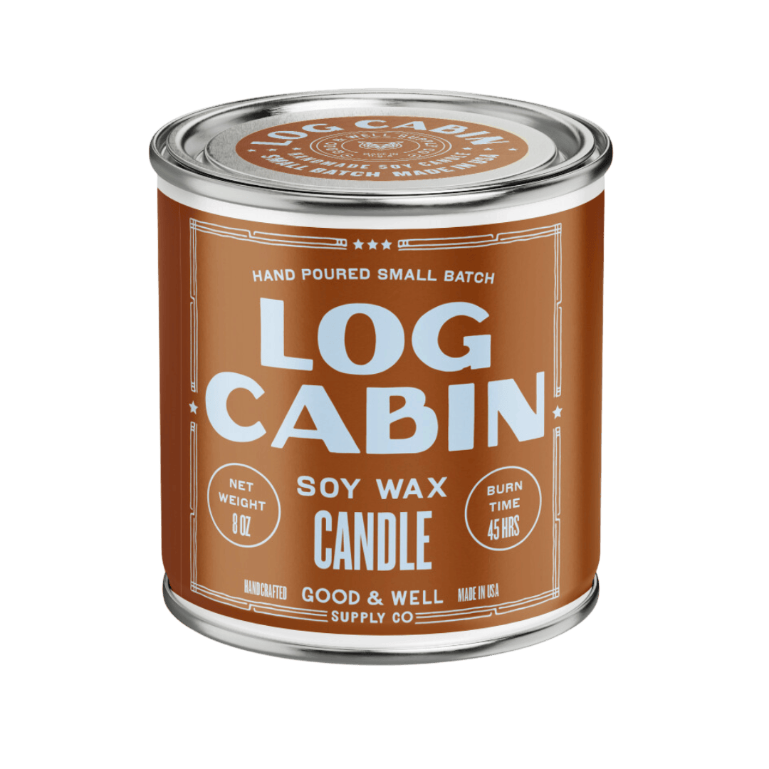 Good &amp; Well Supply Co Candles Log Cabin Happy Place Candle