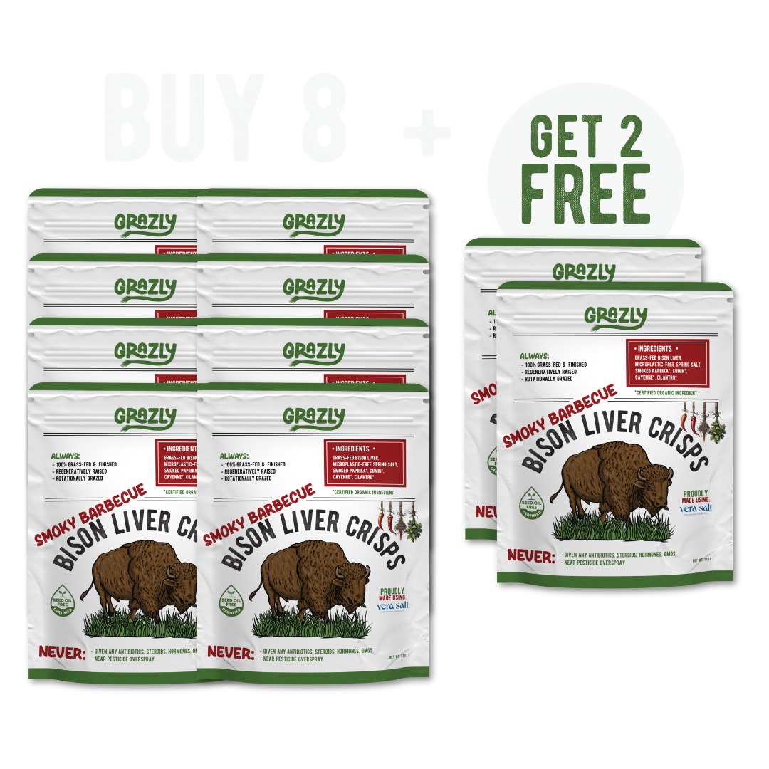 Bison Liver Crisps - 100% Grass-Fed/Finished - My American Goods