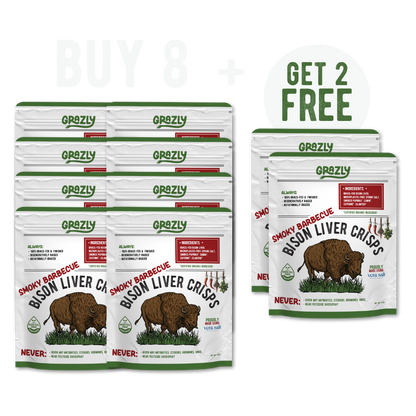 Bison Liver Crisps - 100% Grass-Fed/Finished - My American Goods