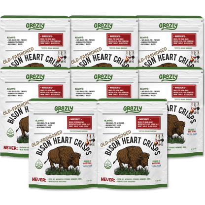 Bison Heart Crisps - 100% Grass-Fed/Finished