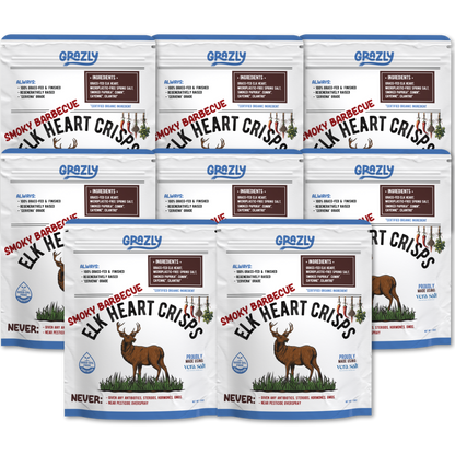 Elk Heart Crisps - 100% Grass-Fed/Finished - My American Goods