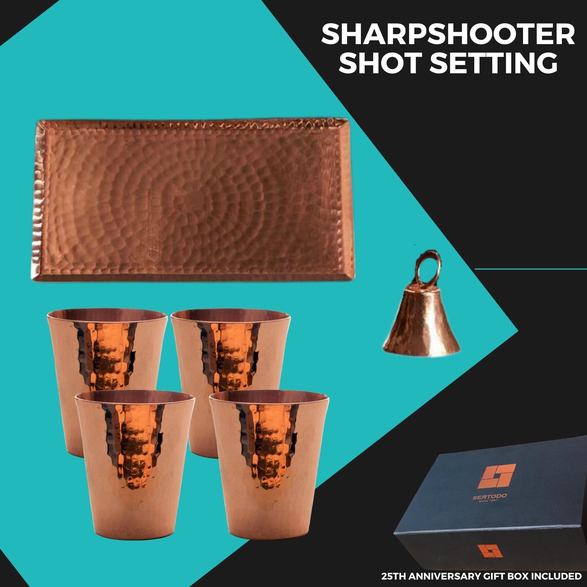 Sertodo Barware &amp; Bar Tools Sharpshooter Shot Setting