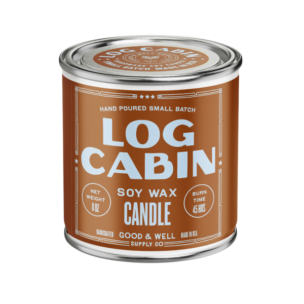 Log Cabin Happy Place Candle - My American Goods