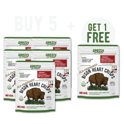 Bison Heart Crisps - 100% Grass-Fed/Finished - My American Goods