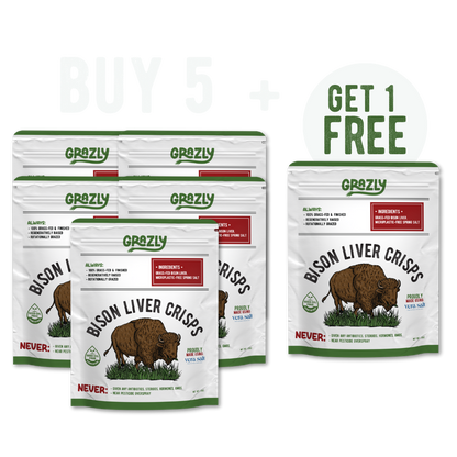 Bison Liver Crisps - 100% Grass-Fed/Finished - My American Goods