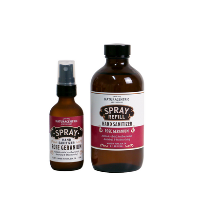 Rose Geranium Essential Oil Based Hand Sanitizer Spray