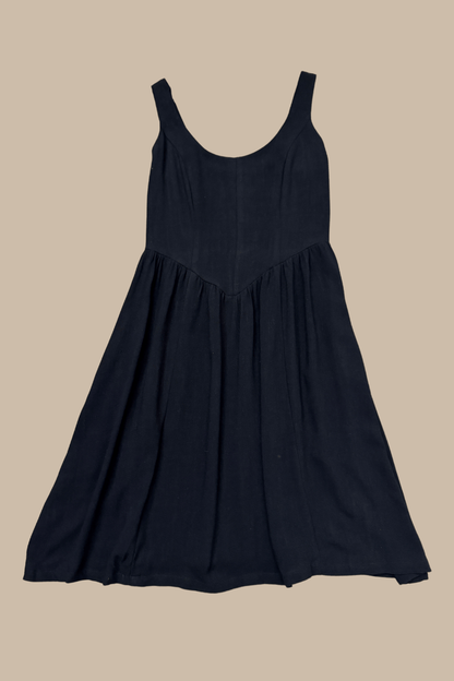 Field Day Dress Agnes dress in Black Linen
