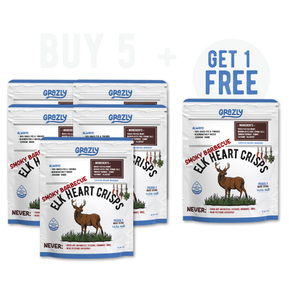 Elk Heart Crisps - 100% Grass-Fed/Finished - My American Goods