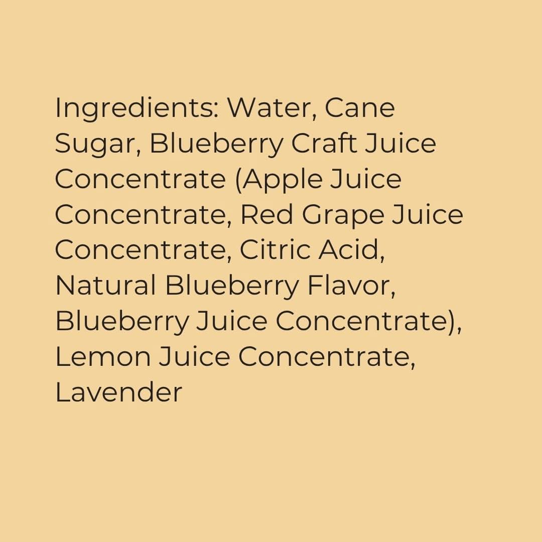 Wood Stove Kitchen Cocktail and Drink Mixers Blueberry &amp; Lavender Syrup, 16 fl oz