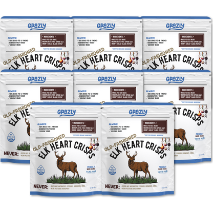 Elk Heart Crisps - 100% Grass-Fed/Finished - My American Goods