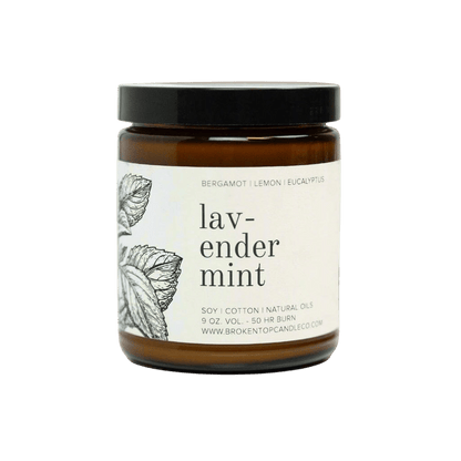 Broken Top Brands Candle 9oz Lavender Mint Soy Candle