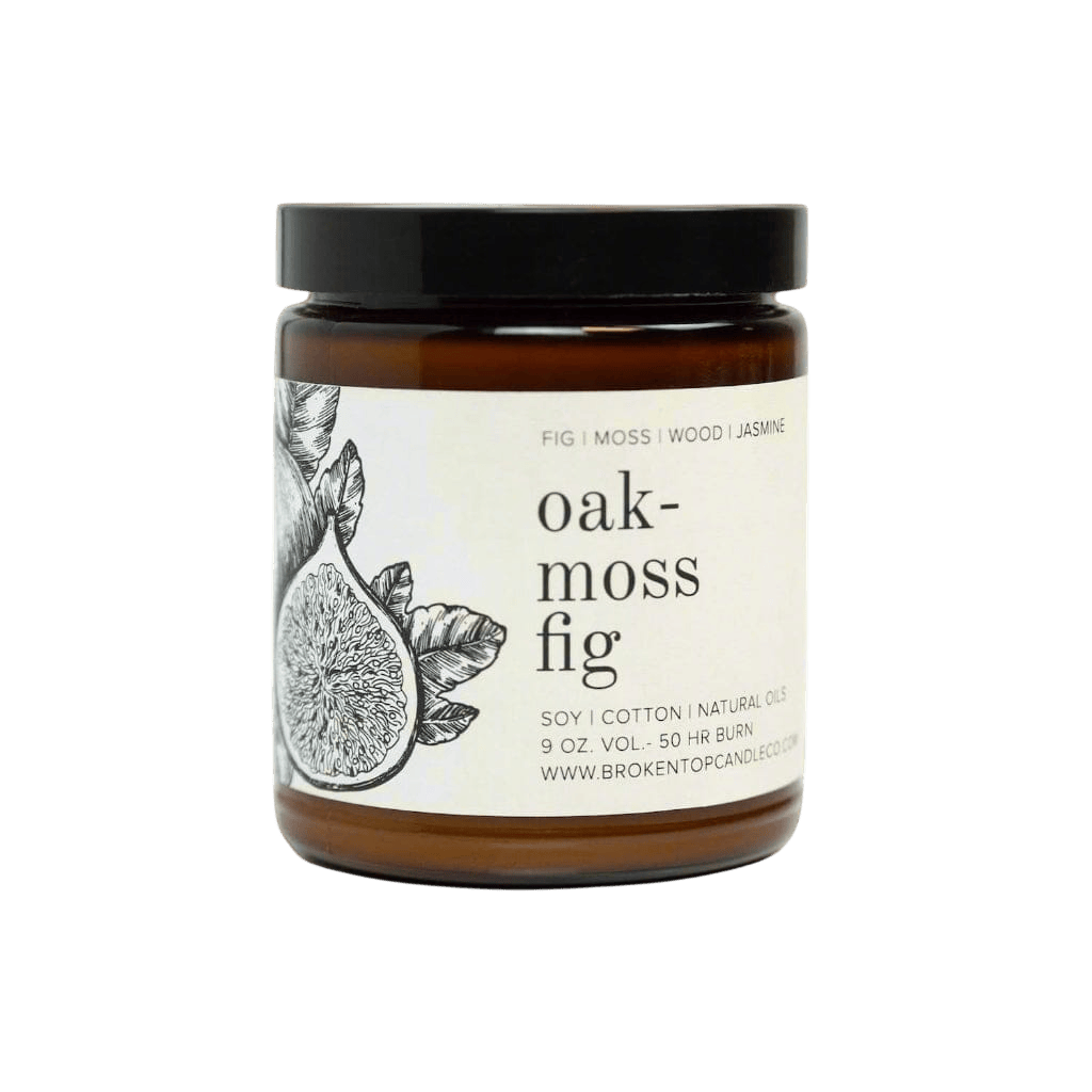 Broken Top Brands Candle 9oz Oakmoss Fig Soy Candle