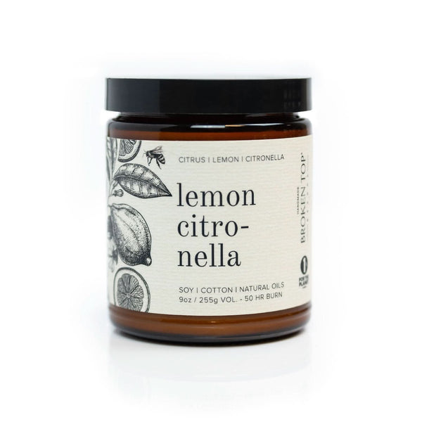 Lemon Citronella Botanical 9oz Candle - My American Goods