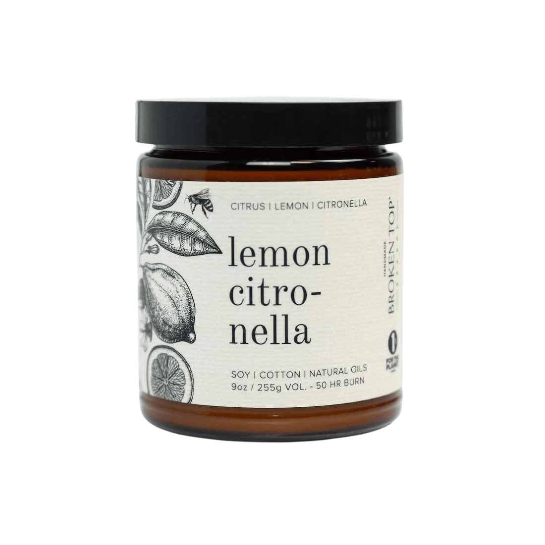 Lemon Citronella Botanical 9oz Candle - My American Goods