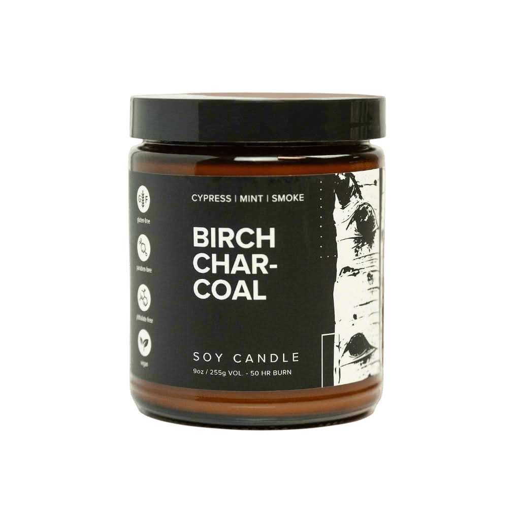 Birch Charcoal Soy Candle - My American Goods