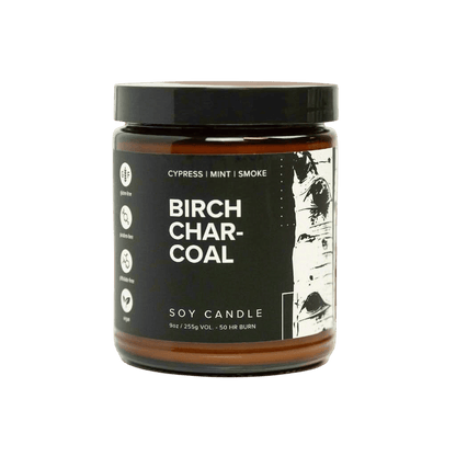 Birch Charcoal Soy Candle - My American Goods
