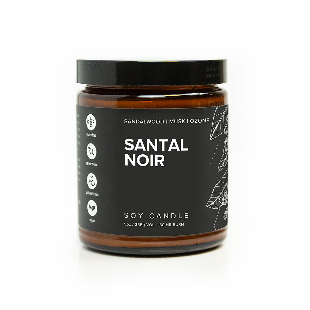 Santal Noir Soy Candle - My American Goods
