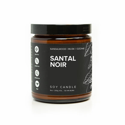 Santal Noir Soy Candle - My American Goods