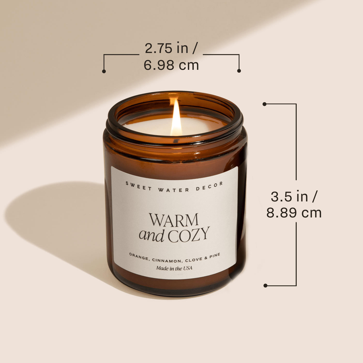 Sweet Water Decor Candles Fall Leaves Soy Candle - Amber Jar - 9 oz
